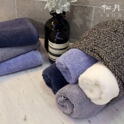 송월타월 항균수건 코마사 40수 180g 프리미엄 (10장세트)