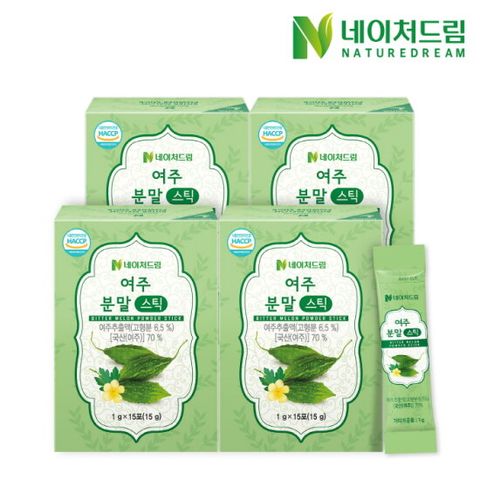 [네이처드림] 여주분말 스틱 15포 4박스 + 쇼핑백 증정