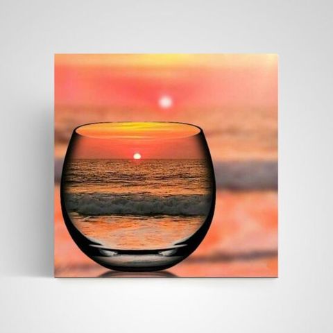 노을진바다컵 diy 구슬 보석십자수