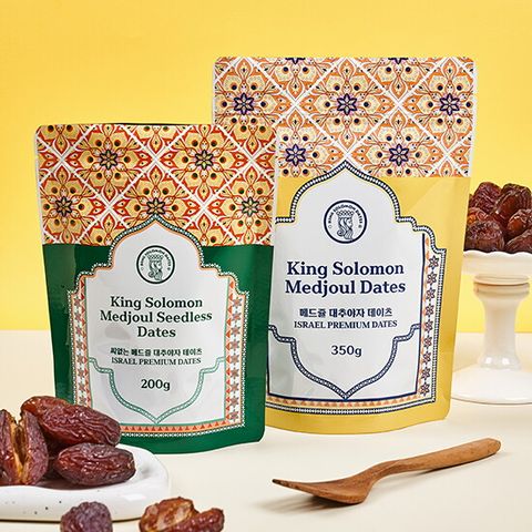 유라픽 킹솔로몬 대추야자(350g) 3팩+씨 없는 대추야자(200g) 2팩+쇼핑백