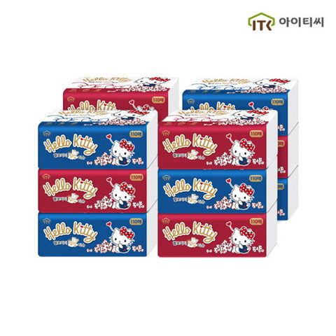 I헬로키티I 팝업티슈 골드 (110매*12팩)