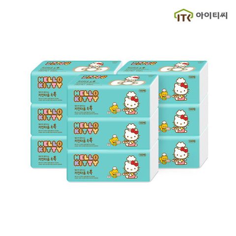 I헬로키티I 뽑아쓰는 키친타올 (100매*9팩)