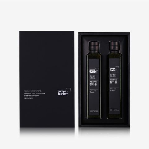 참기름 200ml 1병 + 저온압착 들기름 200ml 1병