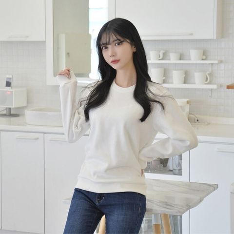 교복몰 [보리보리/교복몰]기본 기모맨투맨 (5colors) 티셔츠