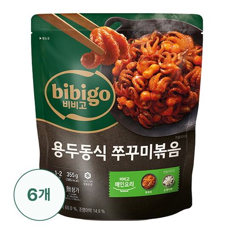비비고 용두동식 쭈꾸미 볶음 355g x6봉