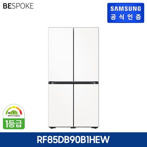 [E][24년형/875L/1등급] 삼성 비스포크 4도어 에센셜화이트[RF85DB90B1HEW]+인덕션포함