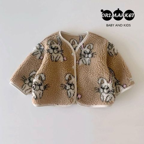 옹알이마켓 [보리보리/옹알이마켓]22FW 겨울신상 옐로우 토끼 자켓 아우터