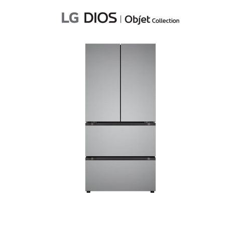 [1등급][491L]LG 오브제 김치냉장고 스탠드형 4룸 메탈 실버(Z499MPSF11)