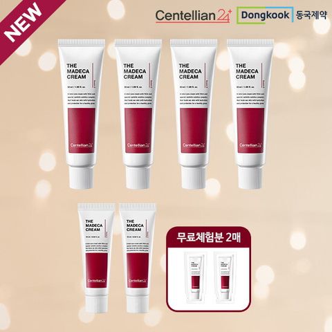[NEW 마데카 크림 시즌6] 동국제약 마데카 크림 50ml * 4 + 15ml * 2 + 체험분 2매