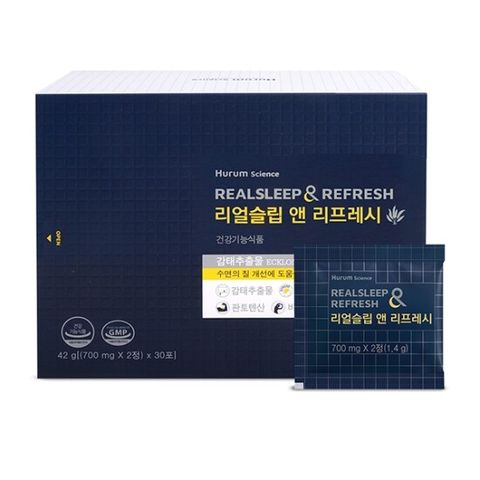 스킨알엑스 휴럼 리얼슬립 앤 리프레시 700mg2정 x 30포 1박스