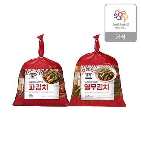 종가 파900g+열무900g