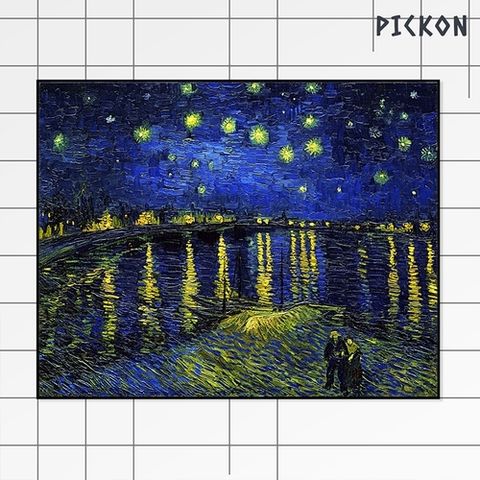 픽콘 명화액자 반 고흐_론강의별이 빛나는 밤