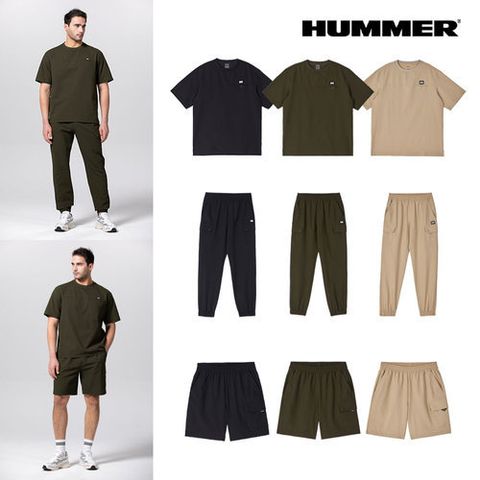 HUMMER 26SS 남성 퍼포먼스 시어서커 셋업 3종