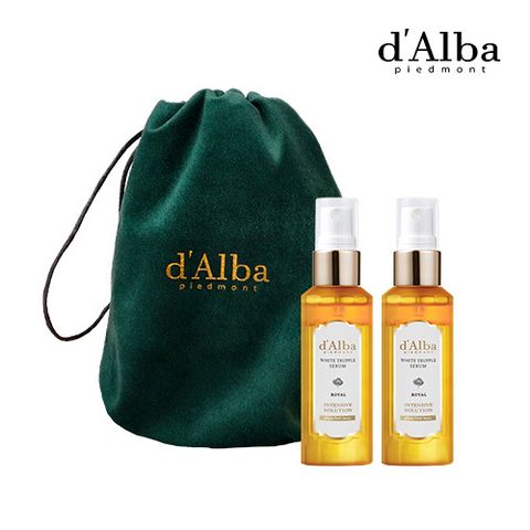 달바 *화이트 트러플 로얄 인텐시브 세럼 60ml 2병+그린 벨벳 파우치 1개