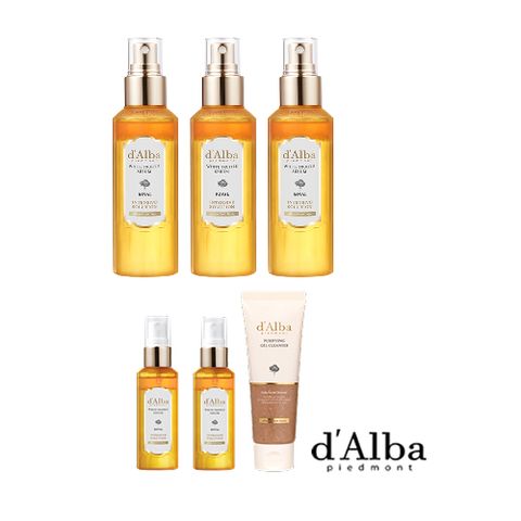 달바 *화이트 트러플 로얄 세럼 100ml 3병+60ml 2병+젤 클렌저 1개