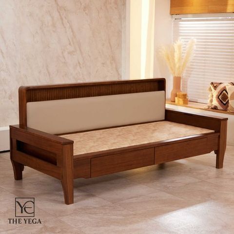 신라온돌흙침대 예가 서랍형 황토숯볼 원목 흙카우치 소파