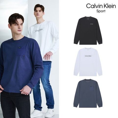 캘빈클라인 (초특가) 캘빈클라인 시그니처 긴팔 티셔츠 3종 패키지(남성)
