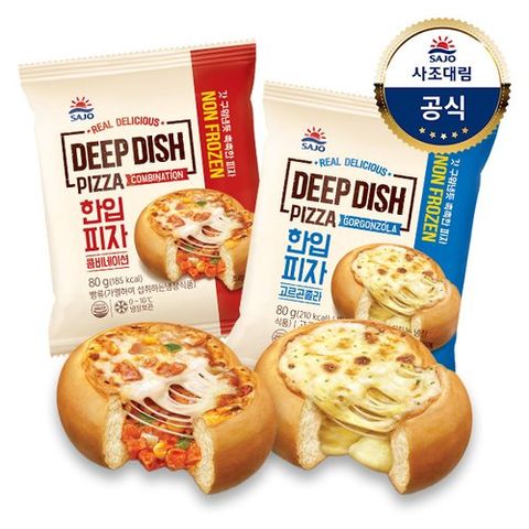 [사조대림][대림냉장] 한입피자 80g x10개 /콤비네이션/고르곤졸라