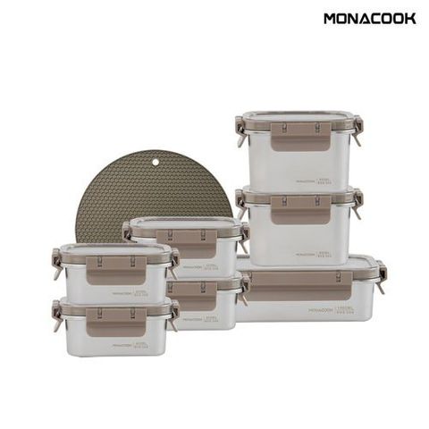 모나쿡 마이크로 스텐 밀폐용기 세트