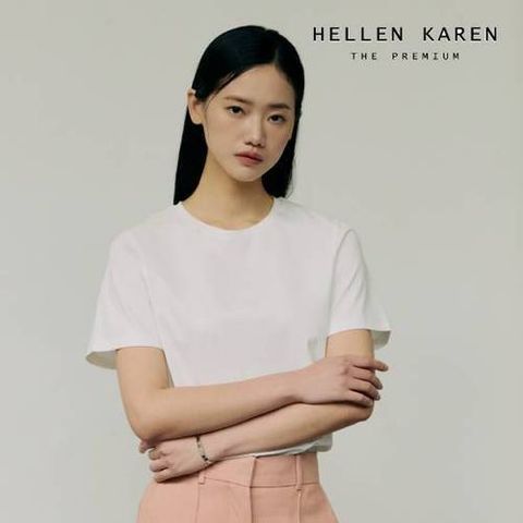 헬렌카렌 더프리미엄 [론칭가 79,900] 26SS 기자코튼100 반팔 티셔츠 4종