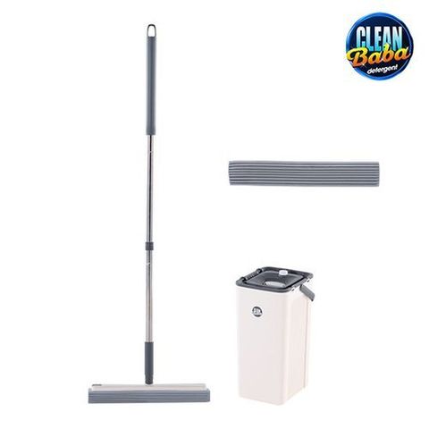 크린바바 [기본구성] 쓱쓱싹싹 고분자 폴리머 물걸레 청소기 (본체+패드2개+올인원 바스켓)