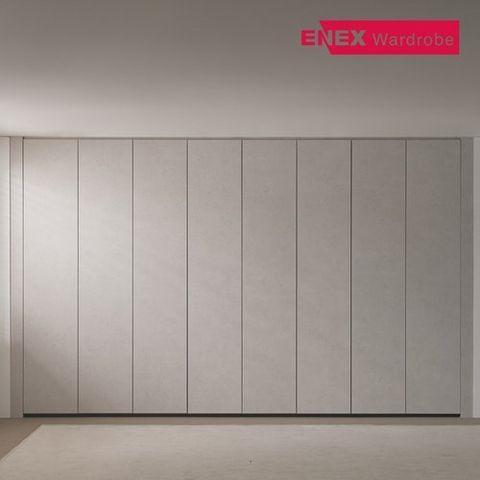 에넥스 콩크 무몰딩 푸시도어 여닫이 붙박이장(고급형) 30cm