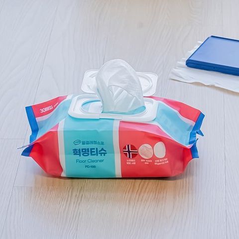 데일리아이디어 혁명티슈 물걸레 청소포 리필팩 세트 일반 30매 x 4매 + 강력 30매 x2매 총 180매