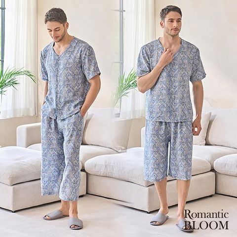로맨틱블룸 (단독)신영와코루 로맨틱블룸 인견 구름 파자마 패키지 (남성)
