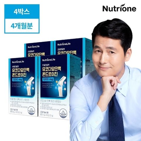 뉴트리원 관절연골엔 뮤코다당단백 콘드로이친 1200 4박스(850mg*60정*4박스/4개월분)