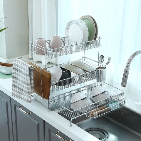 아이넥스 에르고 엣지 3단 식기건조대 풀세트