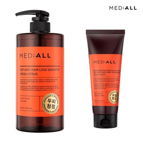 [메디올]메디올 두피 청정 샴푸 800ml+트리트먼트 200ml 시트러스향