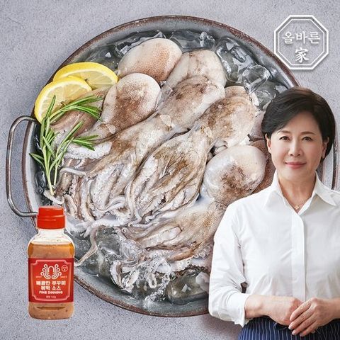 올바른가 박정수의 올바른가 손질 통 주꾸미 600g x 5팩(총 100마리)+매콤볶먹소스 1개