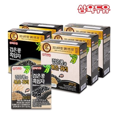 삼육두유 T검은콩볶은귀리두유 48팩+검은콩흑임자두유32팩(총80팩)