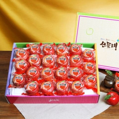 [산들네][산들네] 껍질째 먹는 경북 세척사과 5kg 25과내