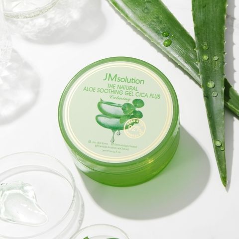 [제이엠솔루션]제이엠솔루션 알로에 수딩젤 시카 플러스 300ml 병풀추출/피부자극 테스트완료