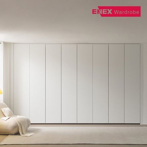에넥스 클린 무몰딩 푸시도어 여닫이 붙박이장(실속형) 30cm