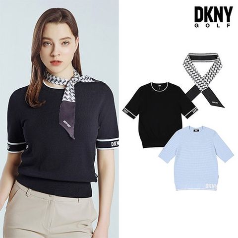 [DKNY GOLF]반팔 니트 여성 2종 + 스카프 1종