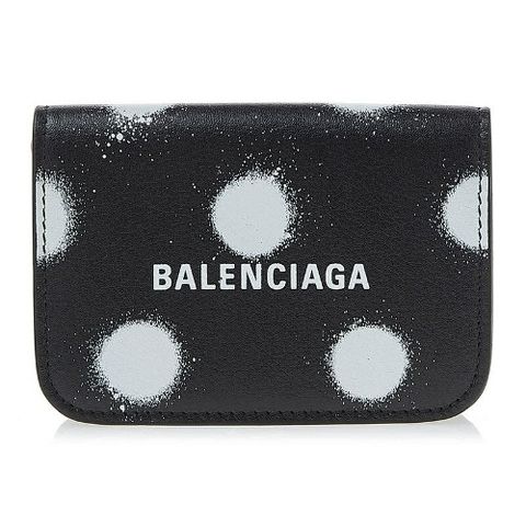 [BALENCIAGA][명품]페드로 발렌시아가 스프레이 폴카 도트 프린트 미니 월렛 ..