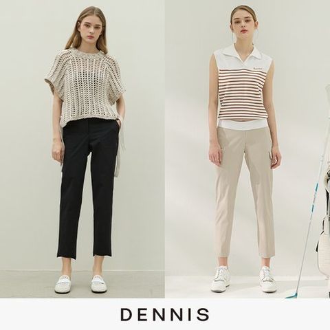 데니스골프 여성 텐션 팬츠 2종세트