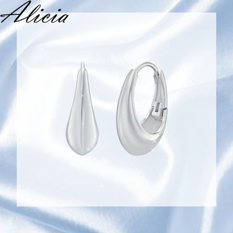 알리시아 925 Silver 원터치 물방울 귀걸이