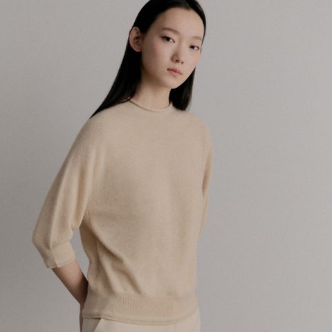 고욜 캐시미어100 홀가먼트 니트 풀오버