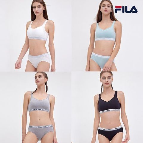 휠라 [FILA] 휠라 후크형 스포츠 브라탑 4세트