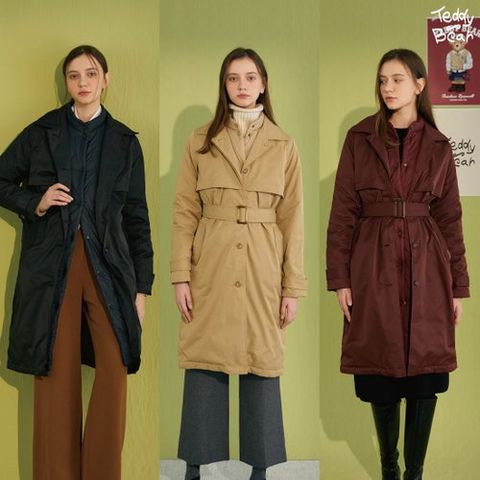 [테디베어]역시즌 여성 트렌치 패딩 (T15W)