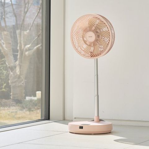 (주)한경희생활과학 한경희 무선 폴더블 팬큘레이터 핑크 1세트(HEEF-D901PK)