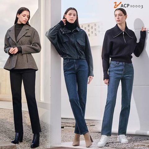 ACP 여성 웜에어 기모데님 3종