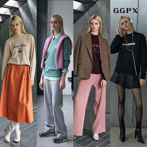 GGPX 보아퍼 웜기모 레터링 스웻셔츠 4종