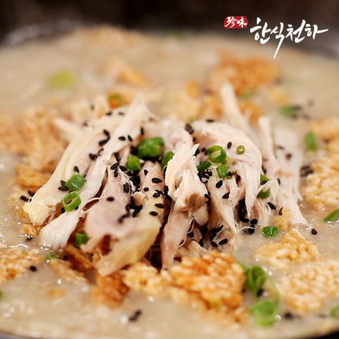 한식천하 토종닭백숙 1.45kg*4팩 + 누룽지 50g 1팩*4팩