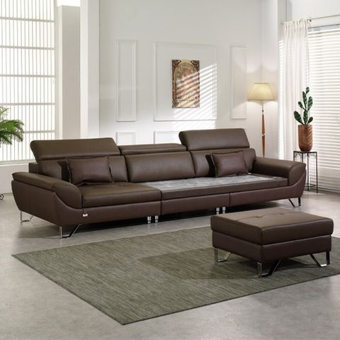 장수돌소파 [가정의달]카푸네 천연면피 돌소파 4.5인(화이트 크리스탈)