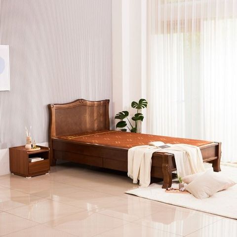 신라온돌흙침대 안전가드 서랍형 황토숯침대 슈퍼싱글(SS)