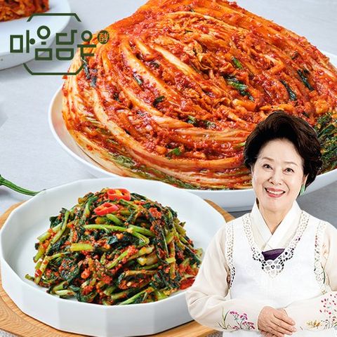 [선우용여의 마음담은]선우용여 마음담은 포기김치 8kg 국산 배추김치 + 열무김치 2kg